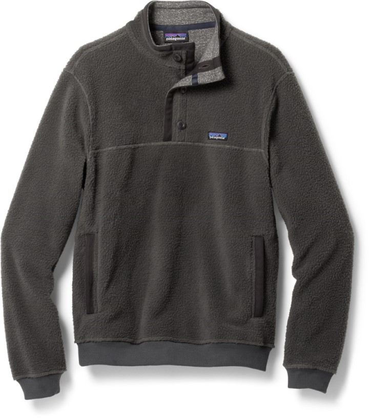 Grey Patagonia Shearling Button Fleece Pullover Men REi Co-op IE