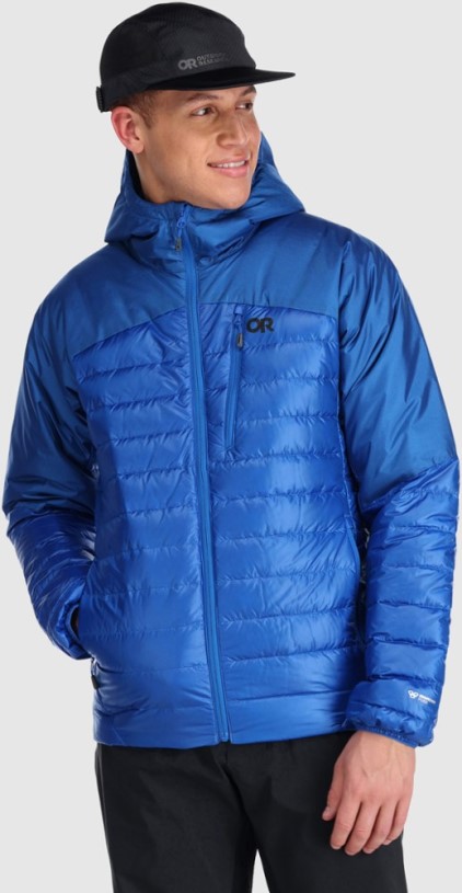 REi Co-op IE Blue Outdoor Research Helium Down Hoodie Men