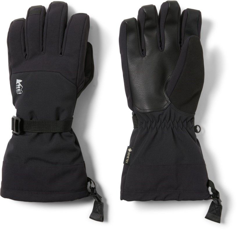 Black REi Co-op IE Gauntlet Gtx Gloves 2.0 Men