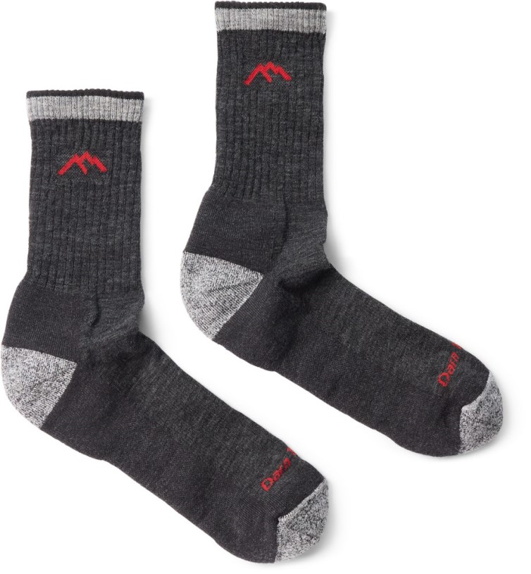 Darn Tough Hiker Micro Crew Cushion Socks Men REi Co-op IE Black