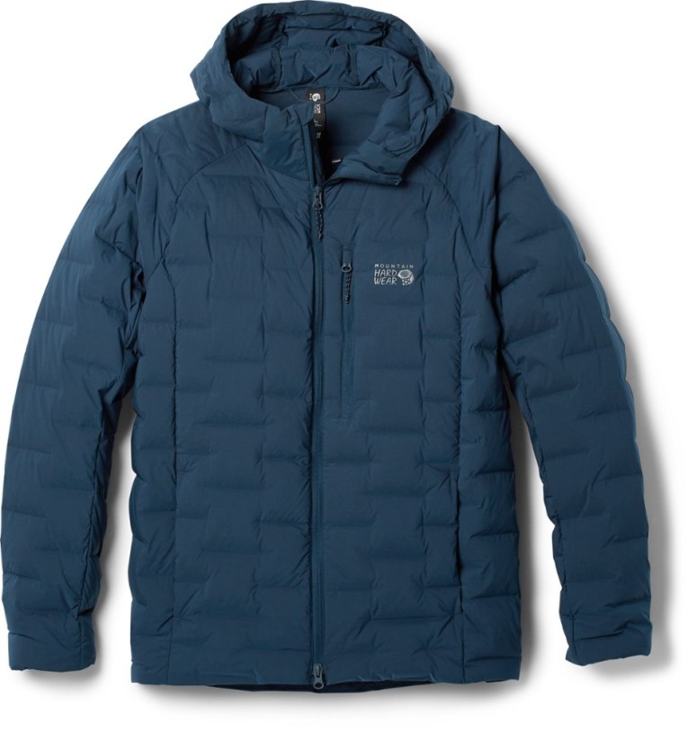 REi Co-op IE Mountain Hardwear Stretchdown Hoodie Men Navy