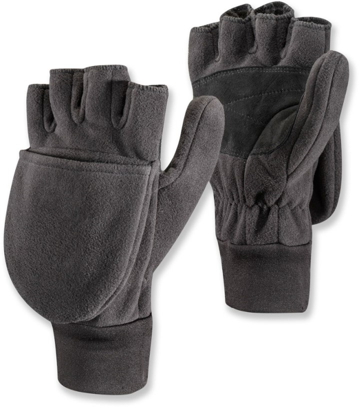 Black Black Diamond Wind Weight Convertible Mittens REi Co-op IE