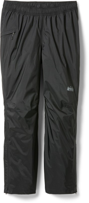 Black REi Co-op IE Essential Rain Pants Men