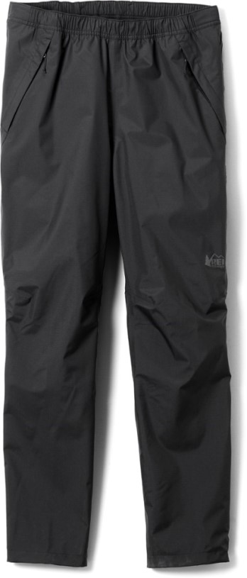 Black REi Co-op IE Rainier Full-Zip Rain Pants Men