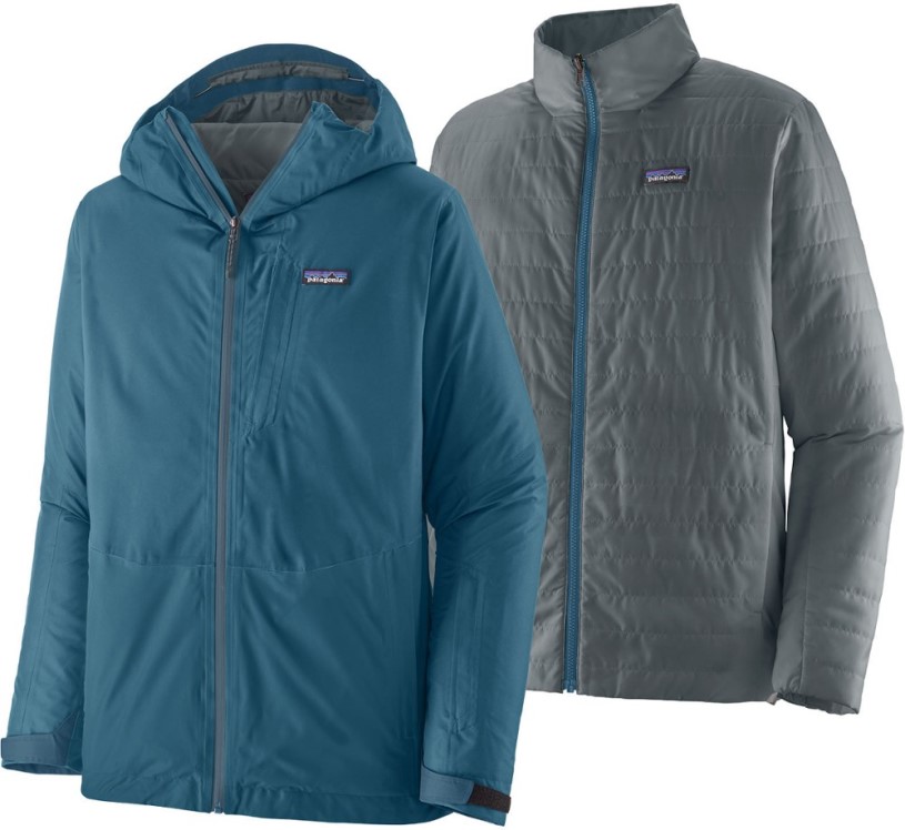 Blue Patagonia 3-In-1 Powder Town Jacket Men REi Co-op IE