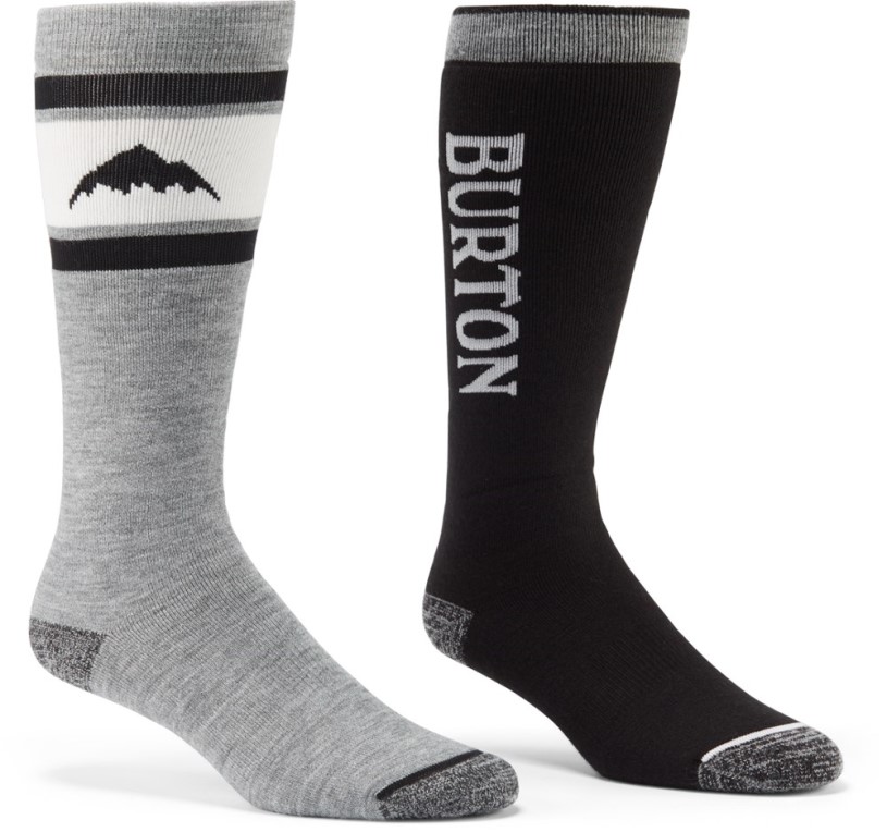 True Black Burton Weekend Snowboard Socks Men 2 Pairs REi Co-op IE