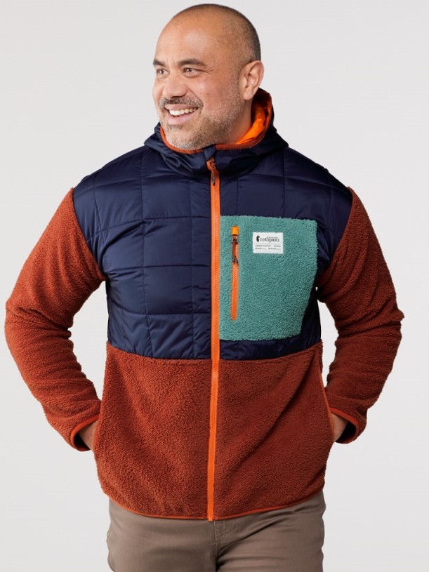 REi Co-op IE Maritime-Spice Cotopaxi Trico Hybrid Hooded Jacket Men