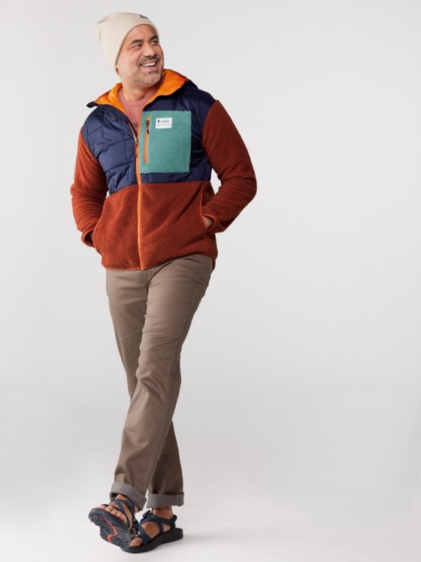REi Co-op IE Maritime-Spice Cotopaxi Trico Hybrid Hooded Jacket Men