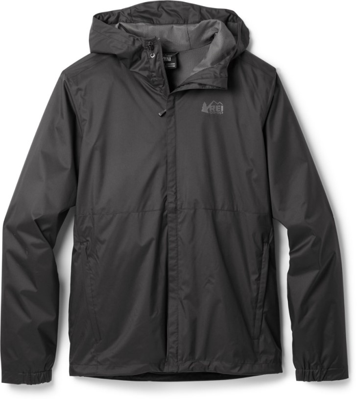 Black REi Co-op IE Groundbreaker Rain Jacket 2.0 Men