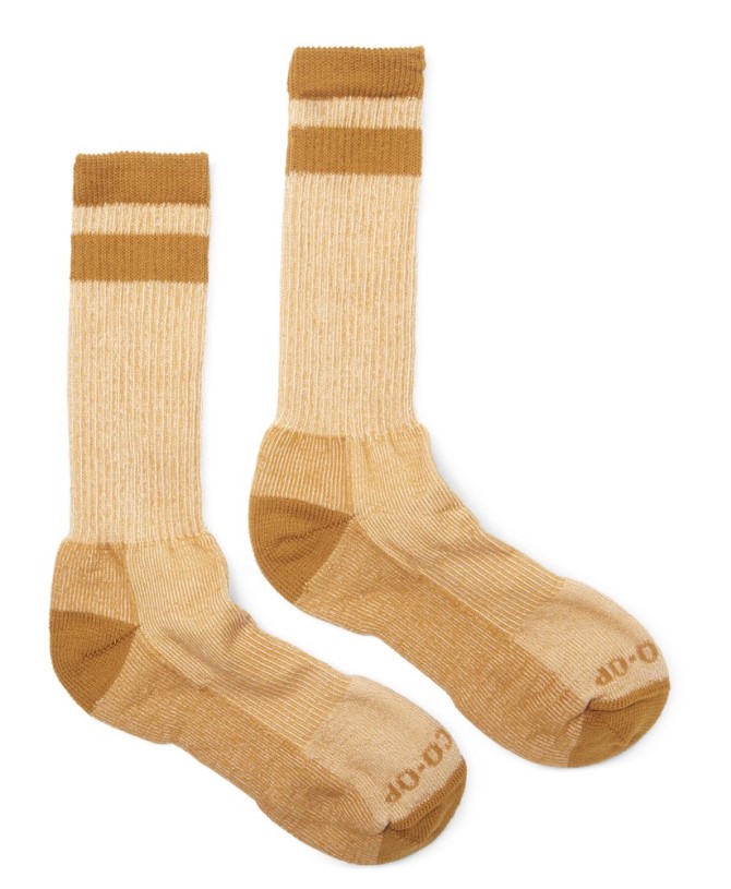 Rustic Gold REi Co-op IE Merino Wool Lightweight Hiking Crew Socks