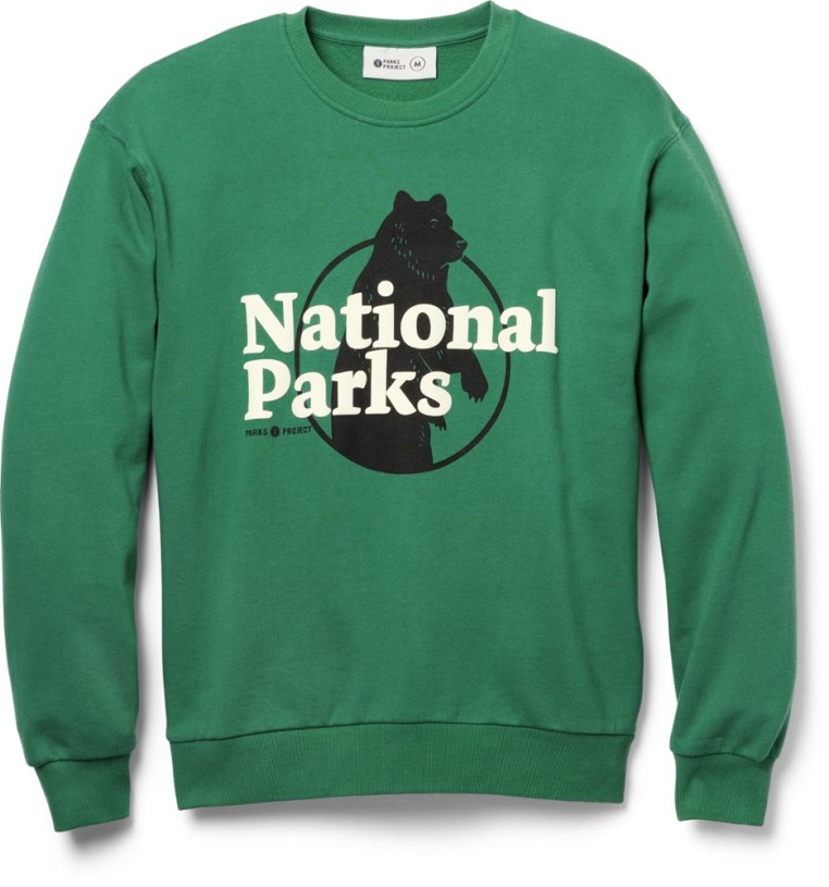 Green REi Co-op IE Parks Project National Parks Print Crew Sweatshirt
