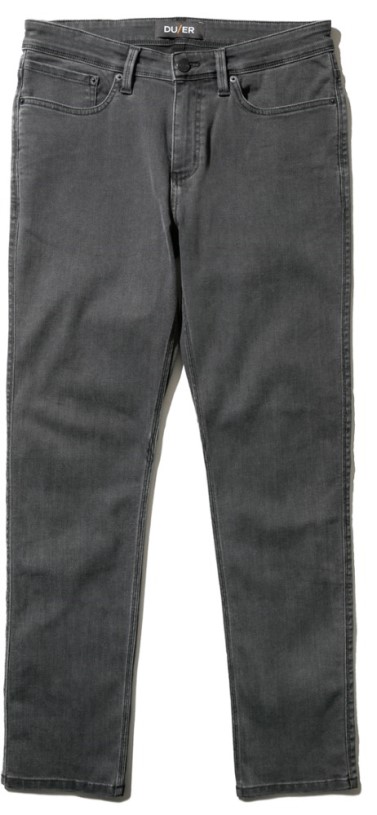 Duer Performance Denim Relaxed Fit Tapered Jeans Men Grey REi Co-op IE