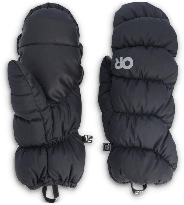 REi Co-op IE Black Outdoor Research Coldfront Down Mittens
