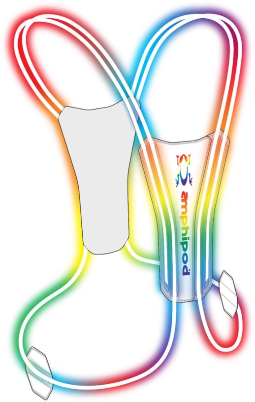 Amphipod Xinglet Optic Beam Lite Flashing Reflective Vest REi Co-op IE Rainbow