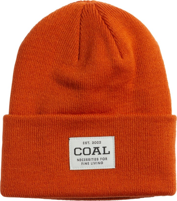 Coal The Uniform Tall Knit Cuff Beanie Orange REi Co-op IE