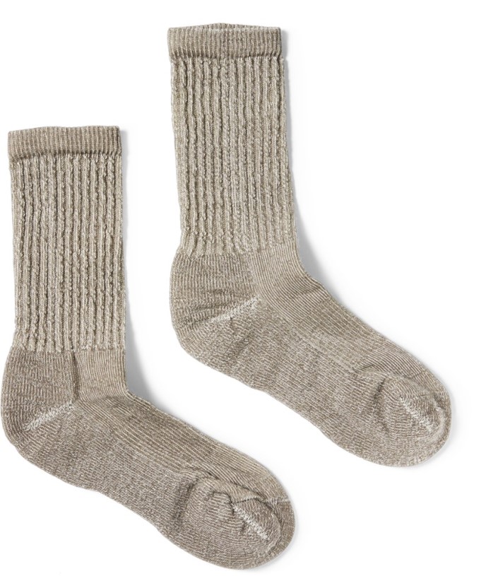 REi Co-op IE Smartwool Classic Hike Light Cushion Crew Socks Men Taupe