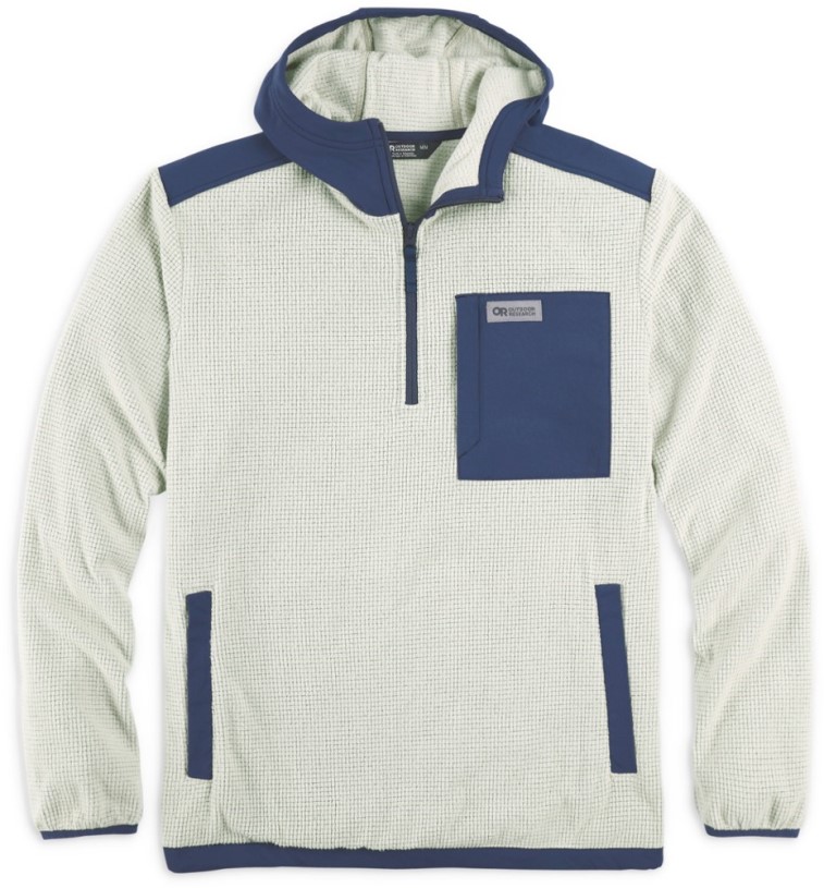 Outdoor Research Trail Mix Fleece Pullover Hoodie Men REi Co-op IE Blue