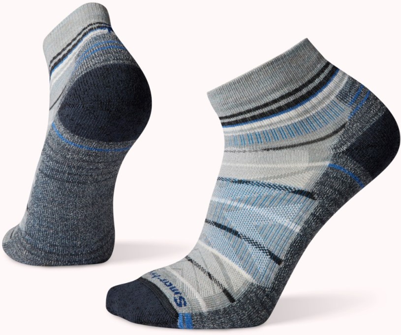 Lunar Gray Smartwool Performance Hike Light Cushion Pattern Ankle Socks Men REi Co-op IE