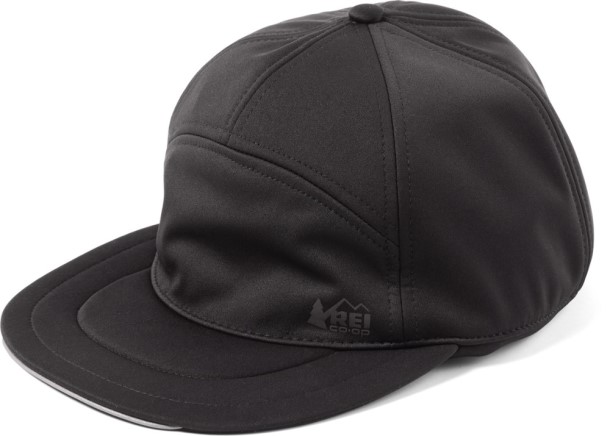 Black REi Co-op IE Swiftland Earflap Running Hat