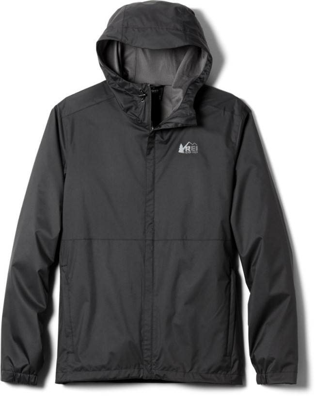 Black REi Co-op IE Groundbreaker Rain Jacket 2.0 Men Tall Sizes