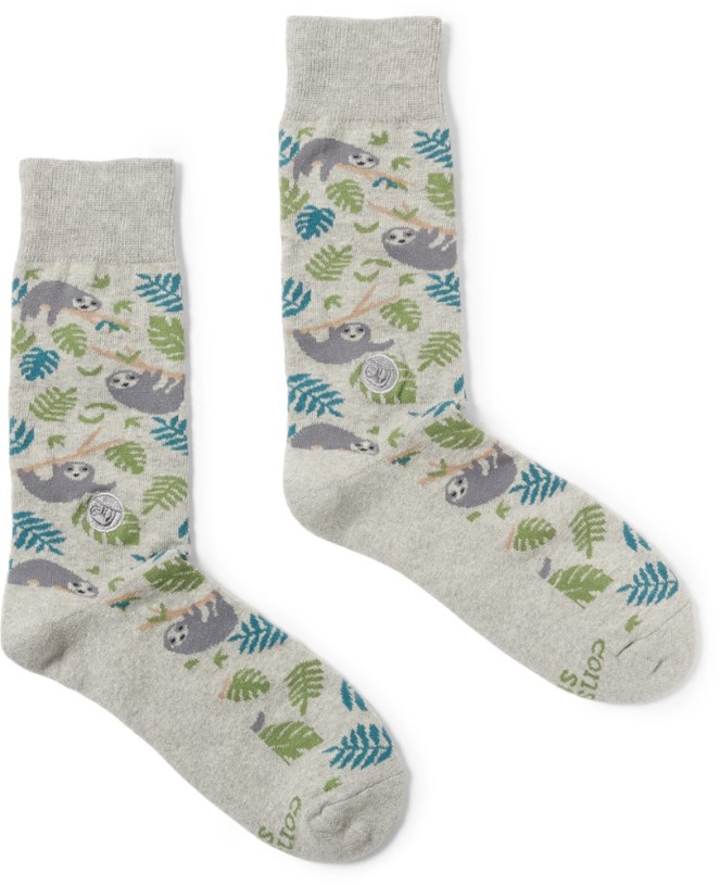 Conscious Step Socks That Protect Sloths Gray REi Co-op IE