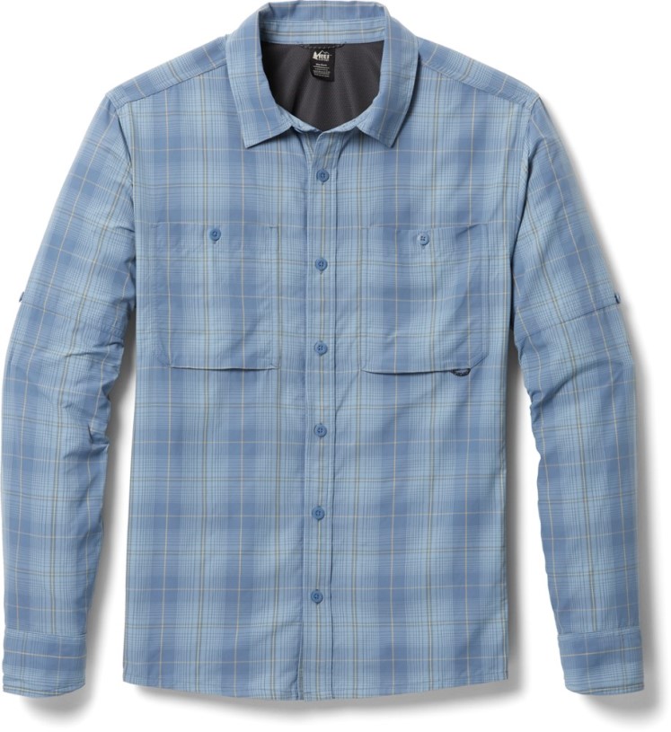 REi Co-op IE Sahara Pattern Long-Sleeve Shirt Men Blue
