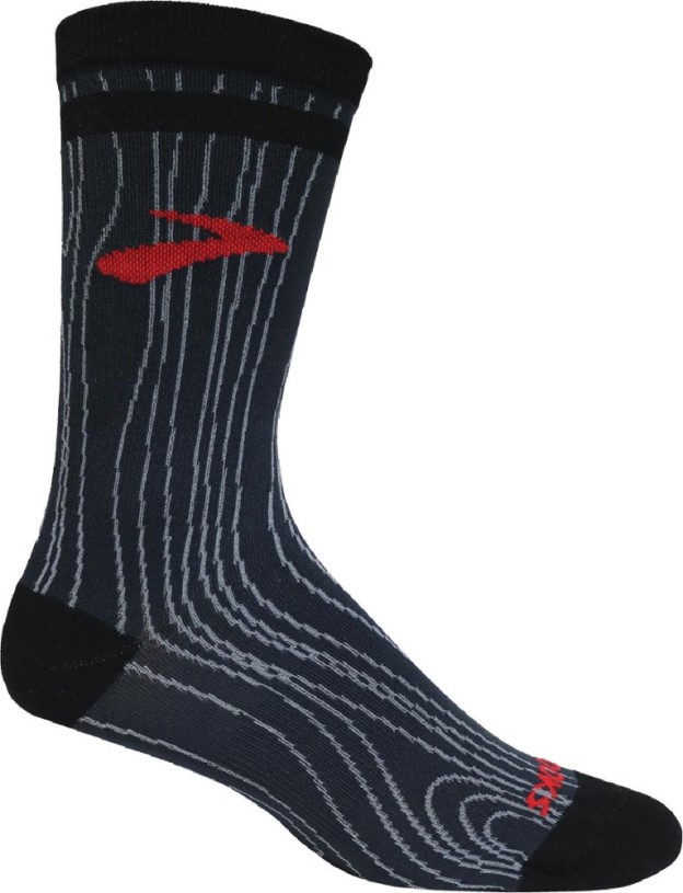 REi Co-op IE Black Brooks Tempo Knit In Crew Socks