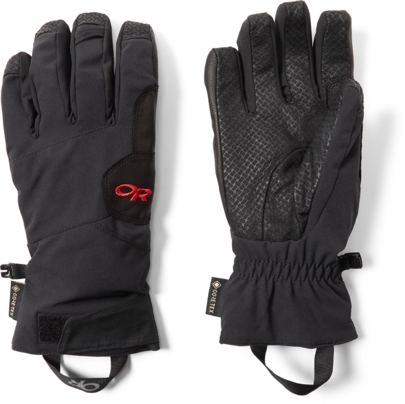 Black Outdoor Research Bitterblaze Aerogel Gloves Men REi Co-op IE