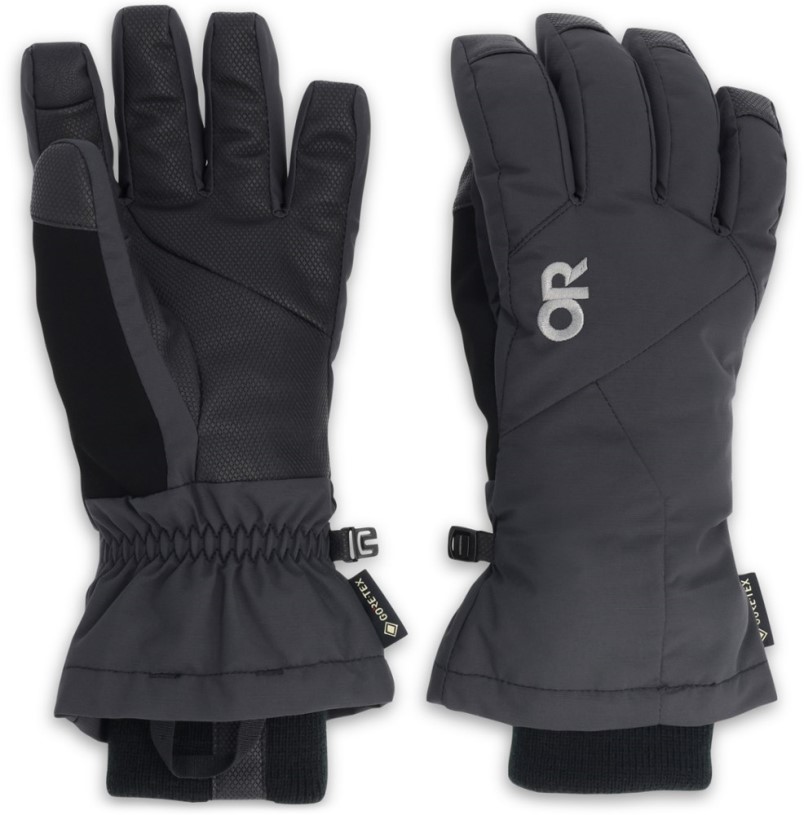 Black REi Co-op IE Outdoor Research Revolution Under-Cuff Gore-Tex Gloves Men