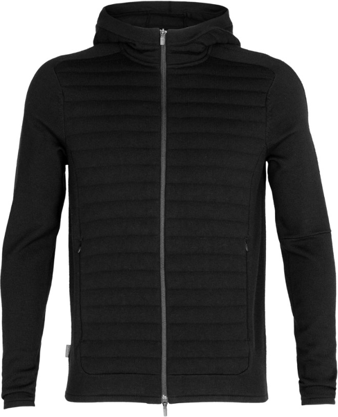 REi Co-op IE Black Icebreaker Zoneknit Insulated Long-Sleeve Zip Fleece Hoodie Men