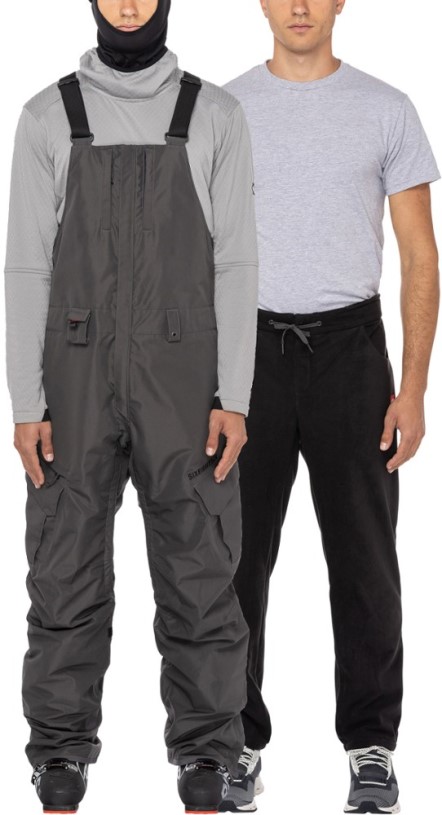 REi Co-op IE Charcoal 686 Smarty 3-In-1 Cargo Bib Snow Pants Men