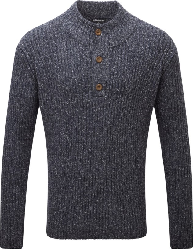 REi Co-op IE Blue Sherpa Adventure Gear Ranga Button Mock-Neck Sweater Men