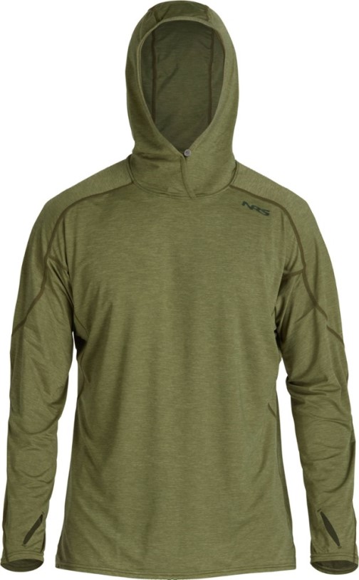 Olive REi Co-op IE Nrs H2Core Silkweight Long-Sleeve Hoodie Men