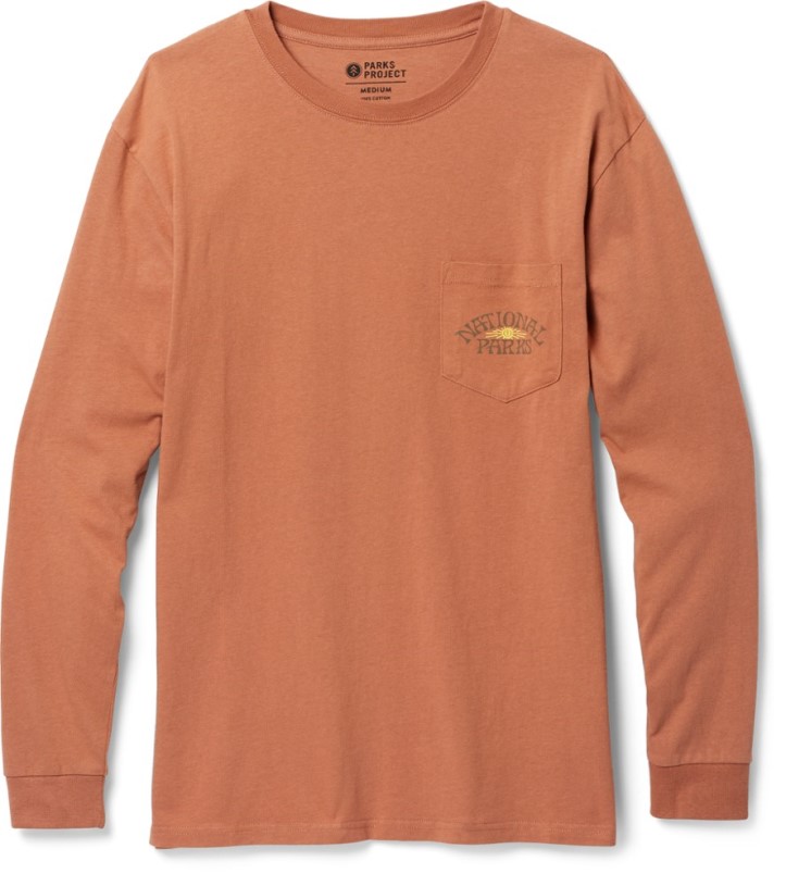 REi Co-op IE Parks Project National Parks Wildlife Long-Sleeve T-Shirt Rust