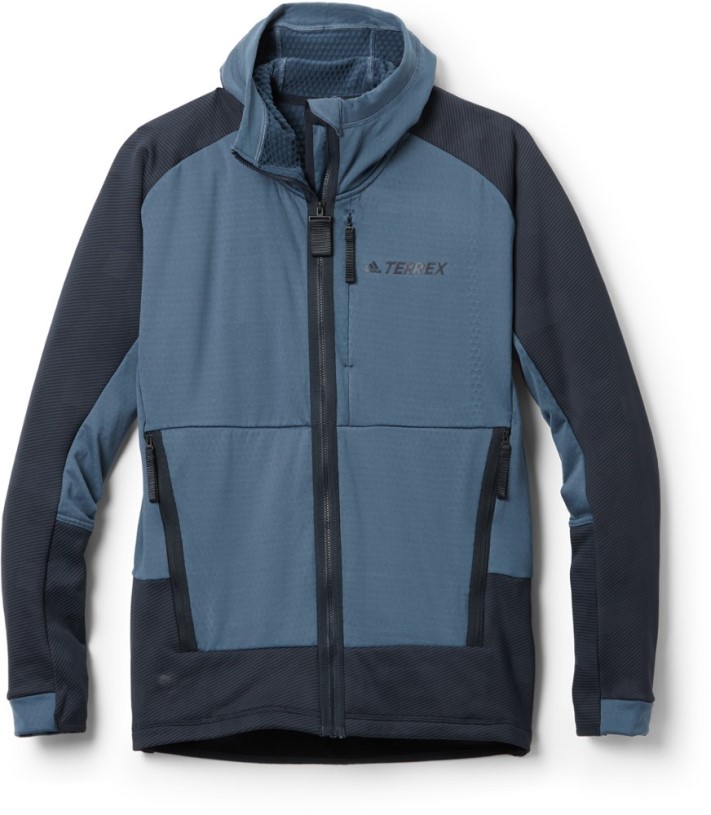 REi Co-op IE Wonder Steel Adidas Terrex Tech Flooce Hooded Fleece Jacket Men