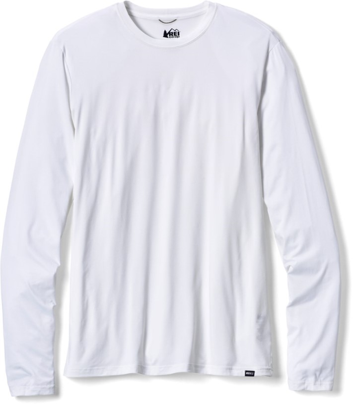 White REi Co-op IE Sahara Long-Sleeve T-Shirt Men Tall Sizes