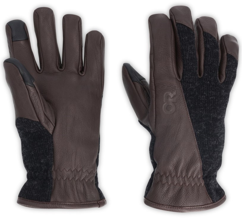 Outdoor Research Merino Work Gloves REi Co-op IE Chocolate