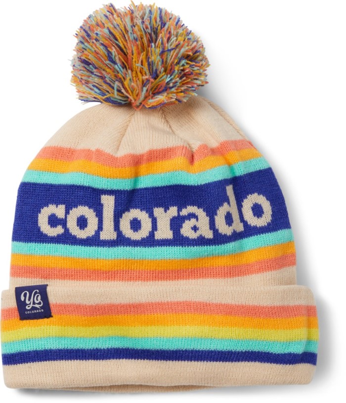 Cream Yocolorado Niji Mountain Pom Beanie REi Co-op IE