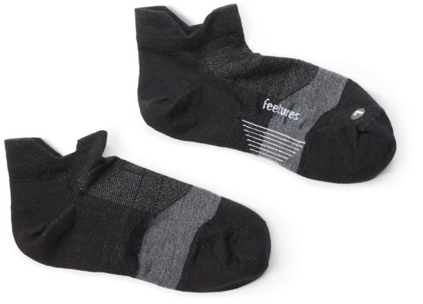 REi Co-op IE Feetures Merino 10 Ultra Light No-Show Tab Socks Charcoal