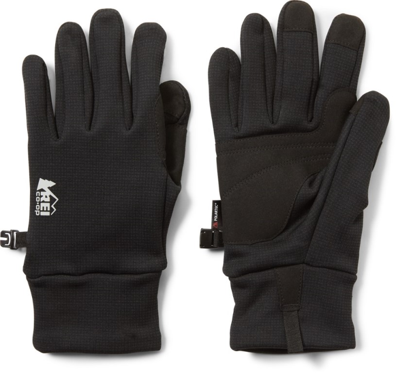 Black REi Co-op IE Polartec Wind Pro Fleece Gloves 2.0