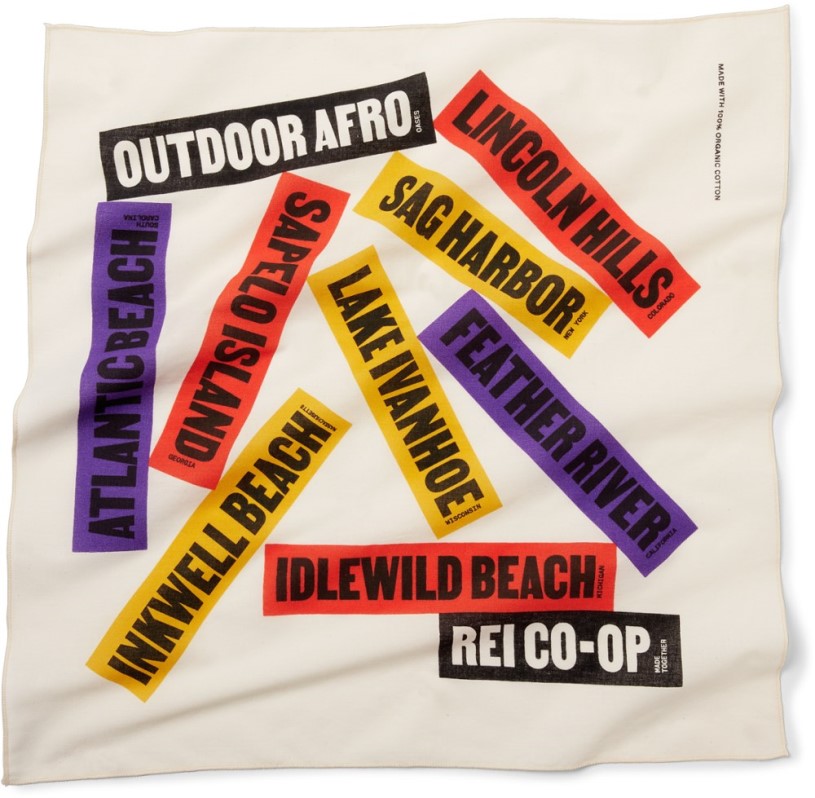 Natural Outdoor Afro REi Co-op IE Bandana