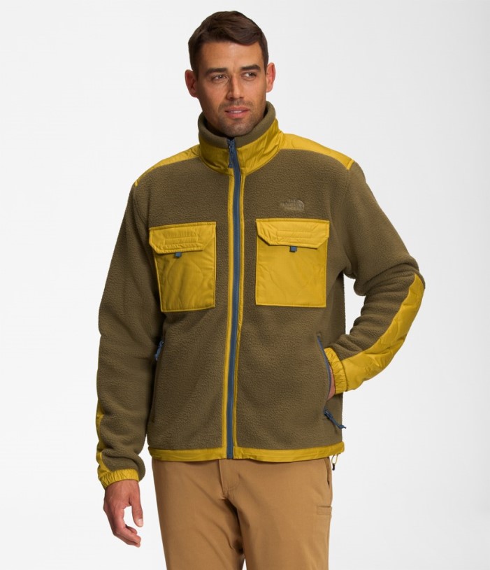 Olive REi Co-op IE The North Face Royal Arch Full-Zip Fleece Jacket Men