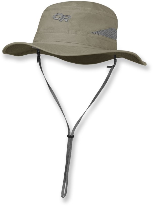REi Co-op IE Khaki-Dark Gray Outdoor Research Bugout Brim Hat Unisex
