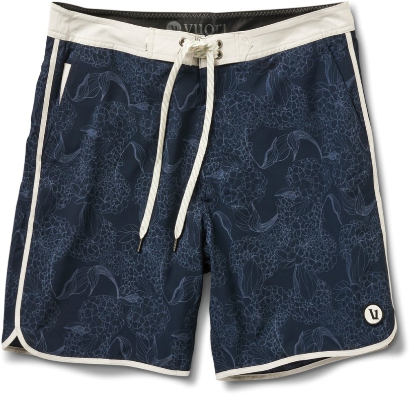 Vuori Cruise Board Shorts Men 18.5 Outseam Ink Hydrangea REi Co-op IE