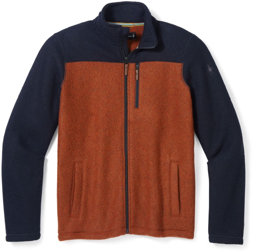 Smartwool Hudson Trail Fleece Full-Zip Jacket Men Navy REi Co-op IE