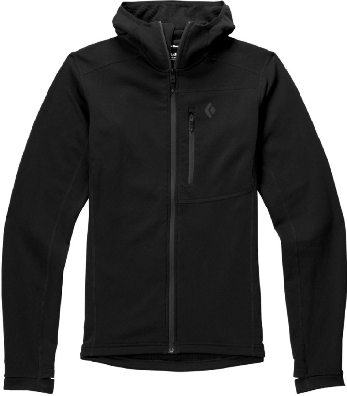 Black REi Co-op IE Black Diamond Coefficient Fleece Hoodie Men