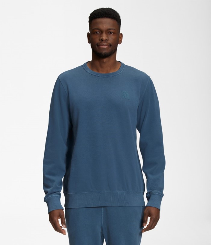 REi Co-op IE The North Face Garment Dye Crew Sweater Men Blue