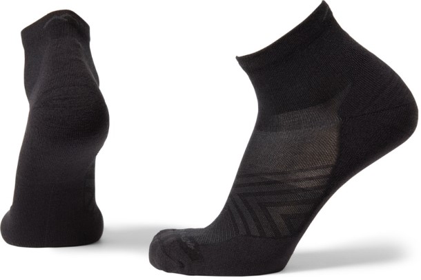 Black Darn Tough Run Quarter Ultralightweight Cushion Socks Men REi Co-op IE