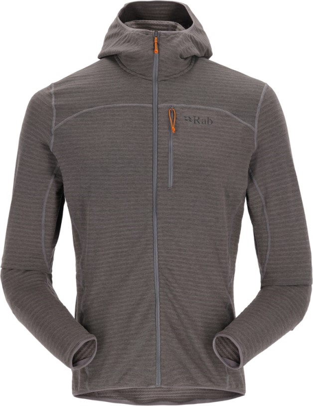 Rab Ascendor Light Fleece Hoodie Men Graphene REi Co-op IE