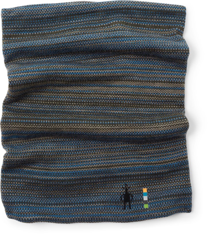 REi Co-op IE Blue Smartwool Merino 250 Reversible Pattern Neck Gaiter